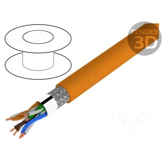 Wire | SF/UTP,ETHERLINE® LAN 200 | 5e | solid | Cu | 4x2x24AWG | LSZH