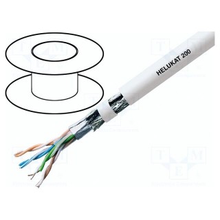 Wire | HELUKAT® 200,SF/UTP | 4x2x26AWG | 5e | industrial Ethernet