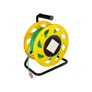 Wire | S/FTP | 7 | solid | Cu | PUR | green | 60m | Kit: plastic reel,cable