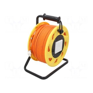 Wire | S/FTP | 7a | solid | Cu | LSZH | orange | 90m | 8.2mm