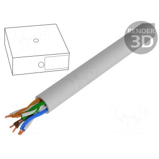 Wire | U/UTP | industrial Ethernet | 5e | stranded | Cu | 4x2x26AWG | PVC