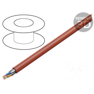 Wire: data transmission | ETHERLINE® FIRE | 4x2x23AWG | Colour: red