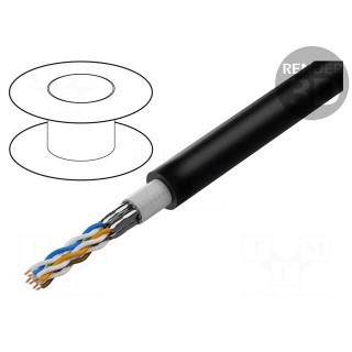 Wire | ETHERLINE® ROBUST | 4x2x23AWG | 7 | stranded | Cu | black | 8.7mm