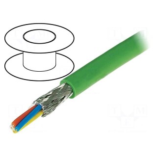 Wire | 4x22AWG | industrial Ethernet,PROFINET | 5 | solid | Cu | PVC