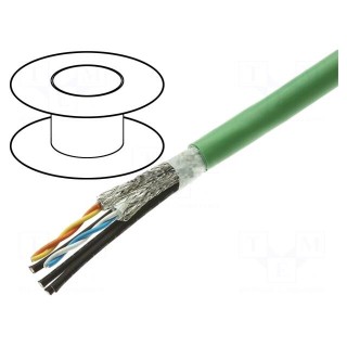 Wire | industrial Ethernet,PROFINET | 5 | stranded | Cu | FRNC | green