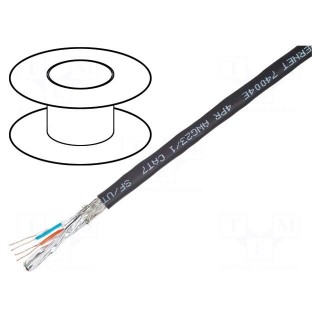 Wire | S/FTP | 4x2x23AWG | industrial Ethernet | 7 | solid | Cu | PVC