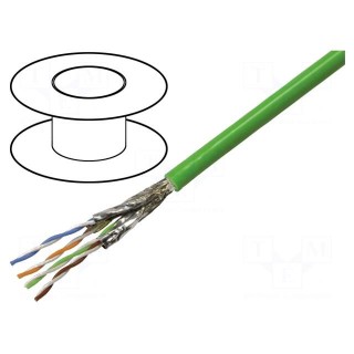 Wire | S/FTP | 4x2x23AWG | industrial Ethernet,PROFINET | 6a | solid