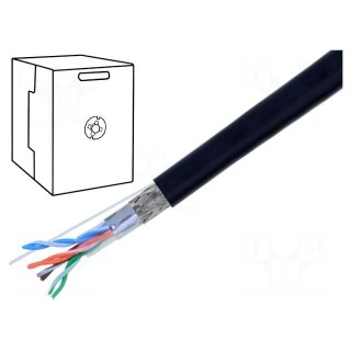 Wire | SF/UTP | 4x2x26AWG | industrial Ethernet | 5e | stranded | Cu