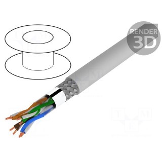 Wire | SF/UTP,UNITRONIC® LAN 200 | 5e | solid | Cu | 4x2x24AWG | PVC