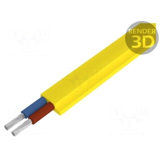 Wire | UNITRONIC® BUS ASI | 2x2.5mm2 | stranded | Cu | unshielded | 300V