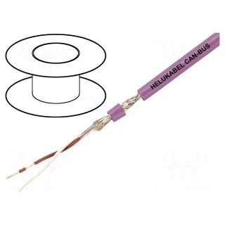 Wire | 4x1x0.34mm2 | CAN bus | stranded | Cu | PVC | violet | 30V | none