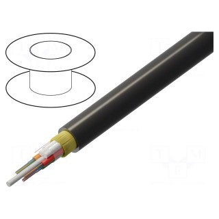 Wire: fibre-optic | Kind: AERO AS04 | Øcable: 10.1mm | Colour: black