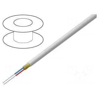 Wire: fiber-optic | VC-D40 | Øcable: 4mm | Kind of fiber: SMF G657A1