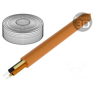 Wire: polimer optical fiber | HITRONIC® POF | Øcable: 8mm | duplex