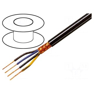 Wire | 4x0,35mm2 | braid made of copper wires | PVC FirestoP® | 49V