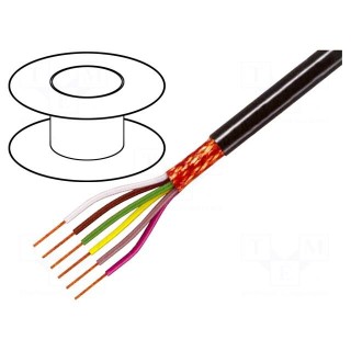 Wire | 5x0,35mm2 | braid made of copper wires | PVC FirestoP® | 49V