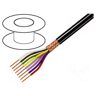 Wire | 8x0,25mm2 | braid made of copper wires | PVC FirestoP® | 49V