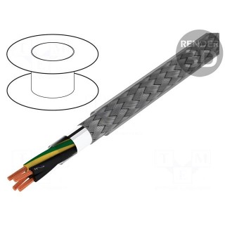 Wire | BiTservo | 4G10mm2 | Al foil,tinned copper braid | PVC