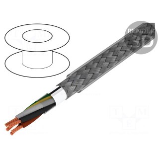 Wire | BiTservo | 4G2,5mm2 | Al foil,tinned copper braid | PVC