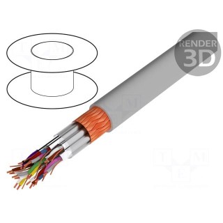 Wire | Li-2Y-CY-PIMF | 10x2x1mm2 | PVC | grey | 250V