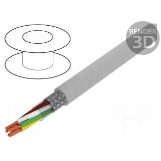 Wire | Li2YCY-TP | 3x2x0.22mm2 | shielded,tinned copper braid | PVC