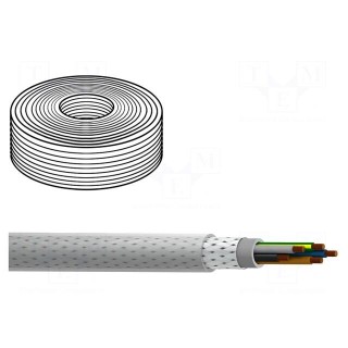 Wire | MACHFLEX 375CY | 4G1mm2 | tinned copper braid | PVC | 300/500V