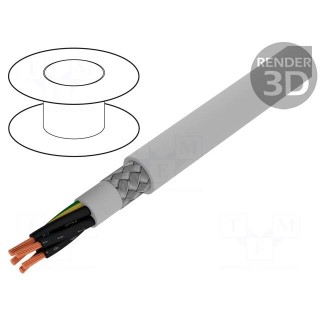 Wire | OLFLEX® 191 CY | 4G1,5mm2 | tinned copper braid | PVC | grey