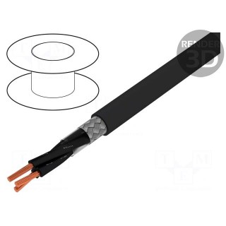 Wire | ÖLFLEX® CLASSIC 115 CY BK | 3x1mm2 | tinned copper braid