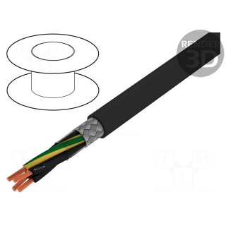 Wire | ÖLFLEX® CLASSIC 115 CY BK | 4G0,5mm2 | tinned copper braid