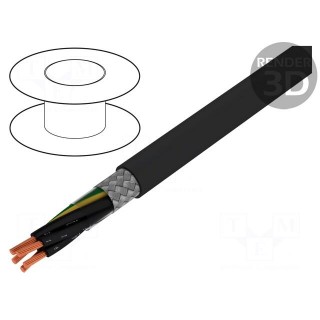 Wire | ÖLFLEX® CLASSIC 115 CY BK | 5G0.5mm2 | PVC | black | 300V,500V