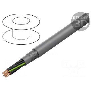 Wire | ÖLFLEX® CLASSIC 400 CP | 4G1.5mm2 | PUR | grey | 300V,500V