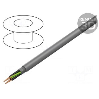 Wire | ÖLFLEX® CLASSIC 415 CP | 4G0.5mm2 | PUR | grey | 300V,500V