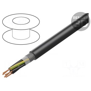 Wire | ÖLFLEX® ROBUST 215C | 5G0.5mm2 | black | 300V,500V | CPR: Fca