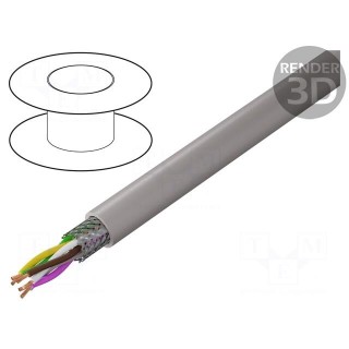Wire | UNITRONIC® LiHCH (TP) | 3x2x0.5mm2 | LSZH | grey-beige | 60V