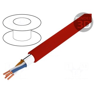 Wire: control cable | YnTKSYekw | 4x2x0.8mm | Insulation: PVC | 0.5mm2