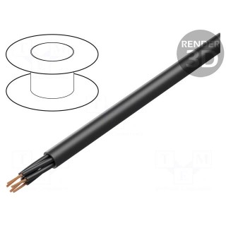 Wire | BiT 500 BLACK FR | 5x1mm2 | unshielded | 300V,500V | Cu | black