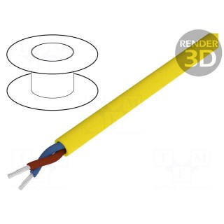 Wire | ÖLFLEX® 440 P | 2x0.75mm2 | unshielded | 300V,500V | Cu | yellow