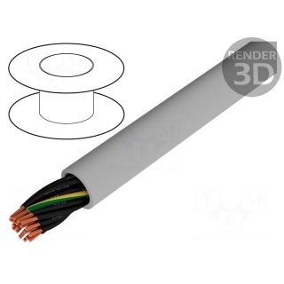 Wire | JZ-500 | 21G0.75mm2 | unshielded | 300V,500V | Cu | stranded | grey