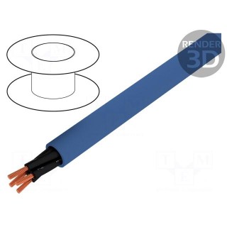 Wire | ÖLFLEX® EB | 4x0,75mm2 | unshielded | 300/500V | PVC | Cu | blue