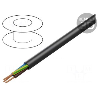 Wire | ÖLFLEX® ROBUST 200 | 3G1mm2 | unshielded | 450V,750V | Cu | black