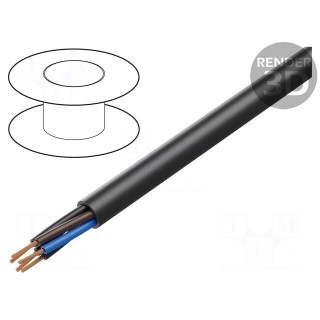 Wire | ÖLFLEX® ROBUST 210 | 5x1mm2 | unshielded | 300V,500V | Cu | black