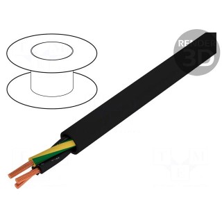 Wire | ÖPVC-JZ | 3G1.5mm2 | unshielded | 600V,1kV | Cu | stranded | black