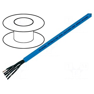 Wire | OZ-BL | 5x1mm2 | unshielded | 300/500V | PVC | Cu | stranded | blue