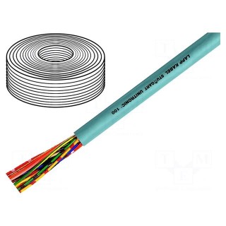 Wire | UNITRONIC® 100 | 10x0,25mm2 | unshielded | 500V | PVC | Cu | grey