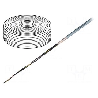 Wire: control cable | chainflex® CF140.UL | 3G2.5mm2 | grey | Cu | PVC