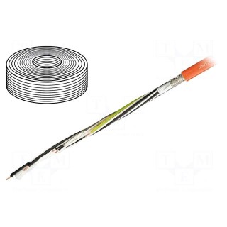 Wire: control cable | chainflex® CF887,hybrid | orange | stranded