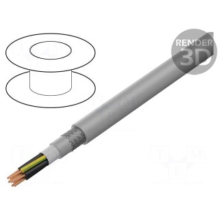 Wire: control cable | ÖLFLEX® FD 855 CP | 7G0.75mm2 | grey | stranded