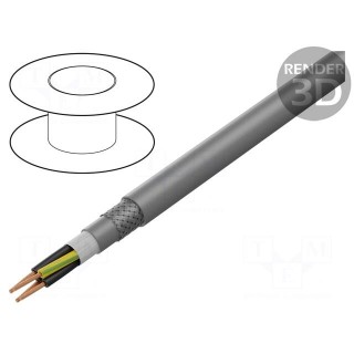 Wire: control cable | ÖLFLEX® FD CLASSIC 810 CP | 4G1.5mm2 | grey