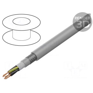 Wire: control cable | ÖLFLEX® FD CLASSIC 810 CP | 5G1.5mm2 | grey