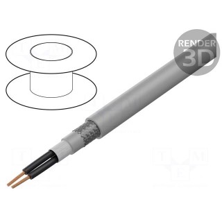 Wire: control cable | ÖLFLEX® FD CLASSIC 810 CY | 2x1.5mm2 | grey